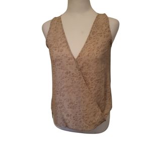 Olive & Oak Sleeveless Top Tan sz XS